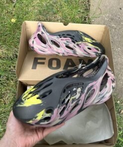 ADS YEEZY FOAM RUNNER MX CARBON UA – GALAXY SPLASH EDITION [BLACK / PINK / YELLOW] 2508025