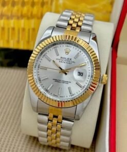 Rolex Datejust Dualtone White Dial Metal Watch