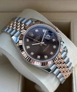 Alternative view of Rolex Datejust Rosegold Gold Diamond Metal Watch