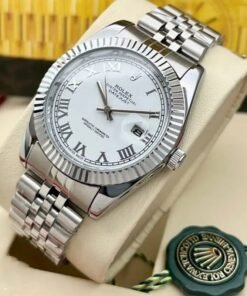 Rolex Datejust Silver White Dial Metal Watch