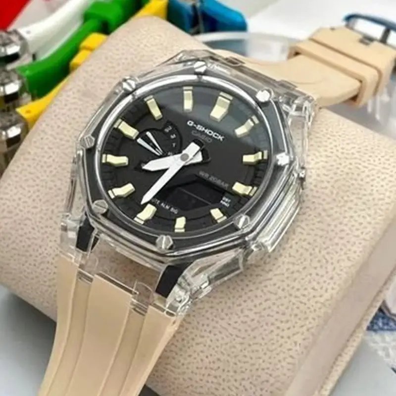 G-shock Cream Silicon Premium Watch - Image 2