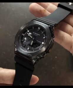G-shock Gm 2100 Stainless Steel Black Dial Black Strap Watch