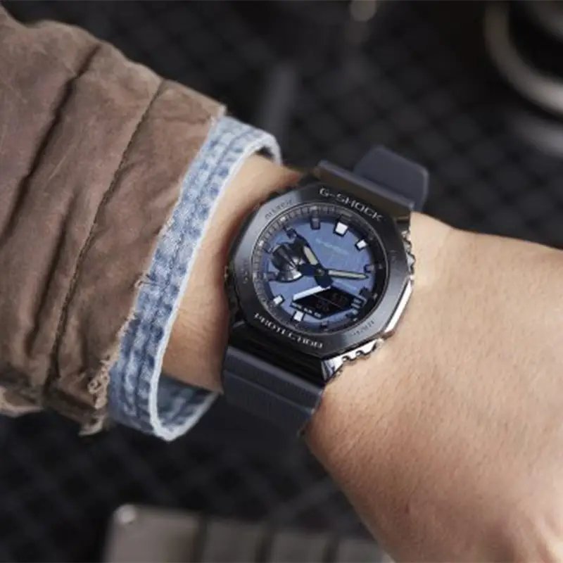 G-shock Gm 2100 Stainless Steel Blue Watch - Image 2