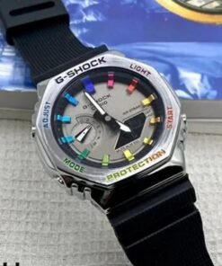 Alternative view of G-shock Gm 2100 Stainless Steel Rainbow Black Strap Watch