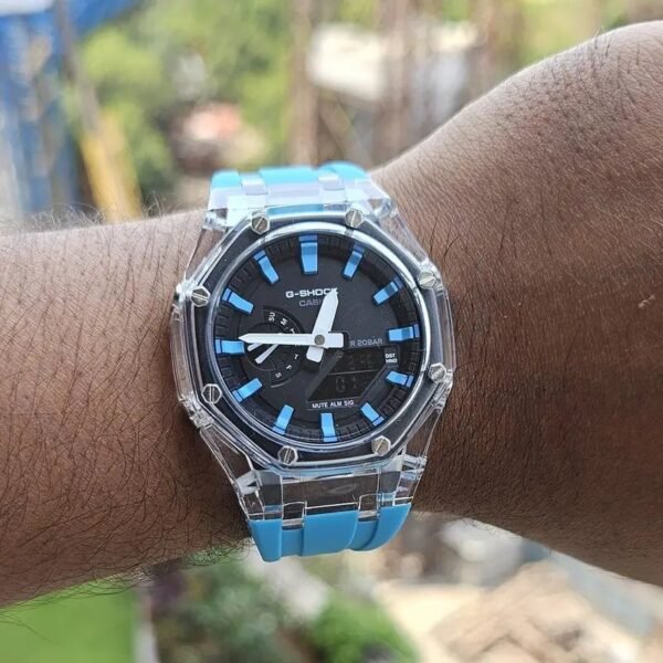 Alternative view of G-shock Sky Blue Silicon Premium Watch