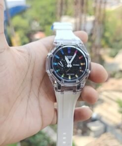 G-shock White Rainbow Silicon Premium Watch