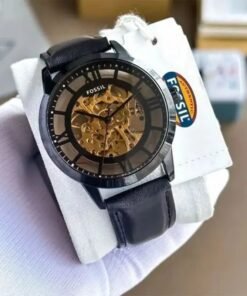 Alternative view of Fossil Brown Leather Automatic Watch