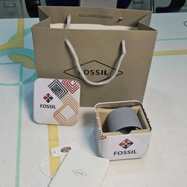 Alternative view of Fossil Grant Leather Belt Black Copper Watch Copy