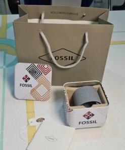 Alternative view of Fossil Grant Leather Belt Blue Copper Watch