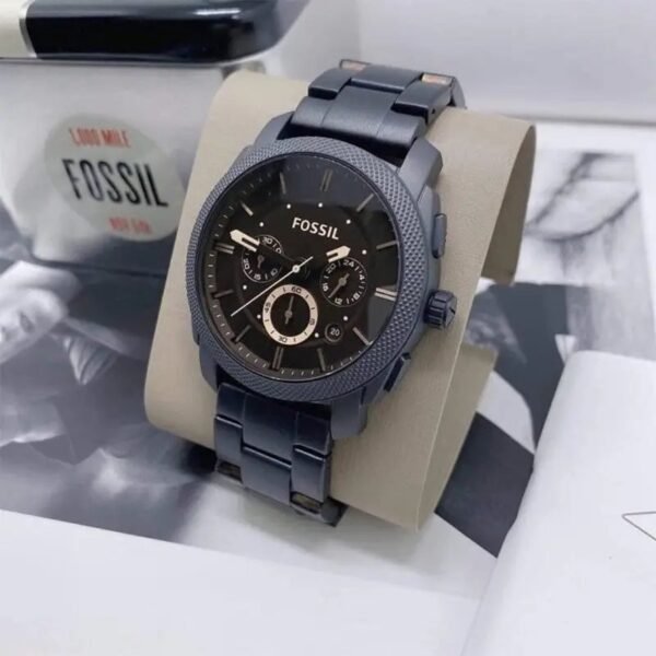 Alternative view of Fossil Fs4682 Metal Black Watch