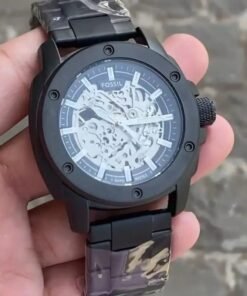 Fossil New Black Metal Automatic Watch
