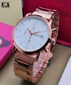 Alternative view of Fossil Rose Gold White Metal Watch