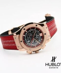 Alternative view of Hublot Big Bang Calendar Red Belt.