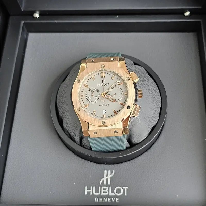 Hublot Mint Green Copper Dial Leather Belt Watch - Image 2