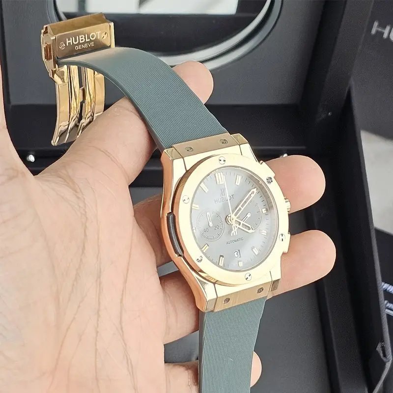 Hublot Mint Green Copper Dial Leather Belt Watch - Image 3