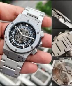 Alternative view of Hublot Silver Grey Automatic Metal Watch