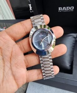 RADO DISTAR SILVER BLACK Metal WATCH