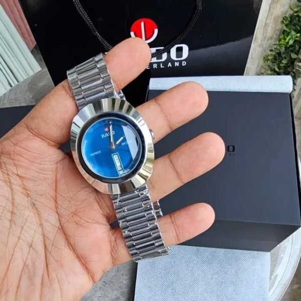 RADO DISTAR SILVER BLUE Metal WATCH