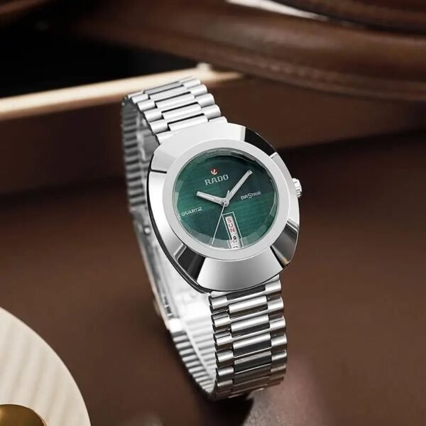 Alternative view of RADO DISTAR SILVER Green Metal WATCH