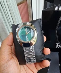 RADO DISTAR SILVER Green Metal WATCH