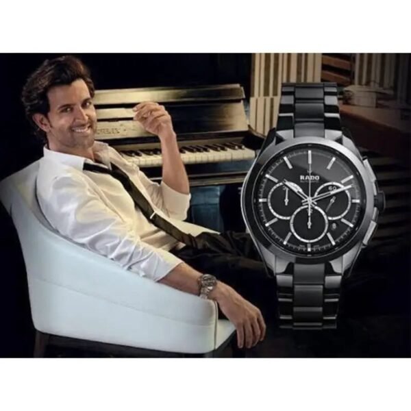 Alternative view of Rado Hyperchrome Stainless Steel Black Silver