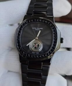 Patek Phillipe Black Diamond Studded Watch
