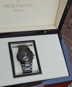 Alternative view of Patek Phillipe Black Diamond Studded Watch