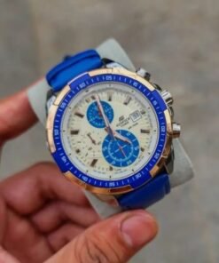 Edifice Blue Leather Watch