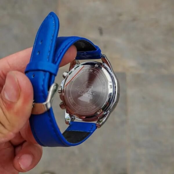 Alternative view of Edifice Blue Leather Watch