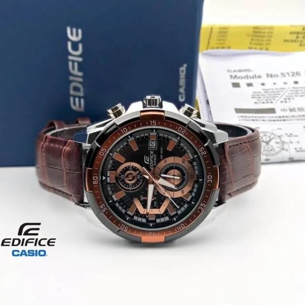 Alternative view of Edifice Brown Leather Watch