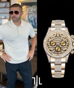 Rolex Daytona Ramzan Special Gold Diamond Metal Watch