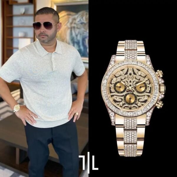 Rolex Daytona Ramzan Special Gold Diamond Metal Watch