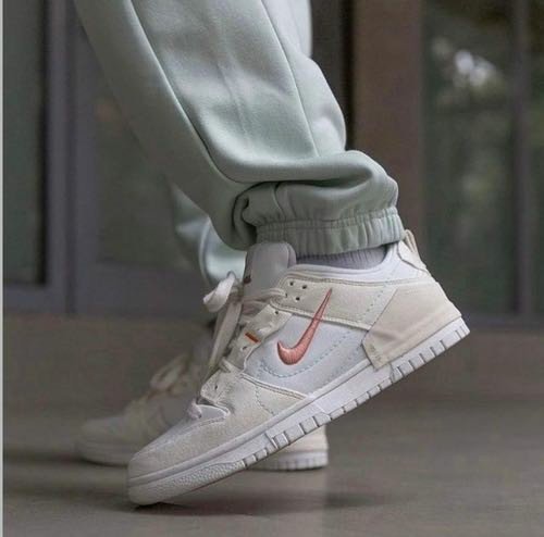 Nike SB DUNK LOW DISRUPT 2 PALE IVORY SWOOSH – [CREAM / WHITE / PINK] 2508025