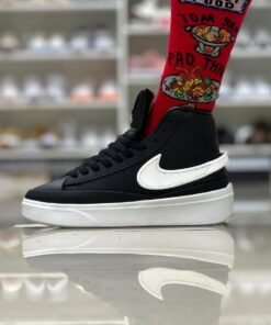 Alternative view of Nike BLAZER PHANTOM HIGH [BLACK / WHITE] 1009025