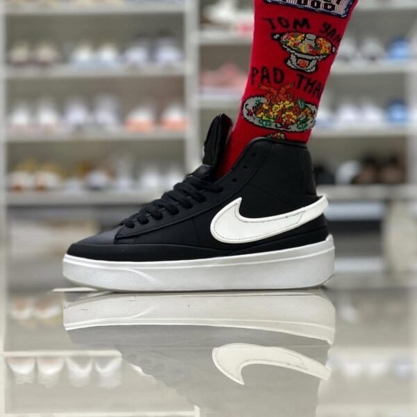 Alternative view of Nike BLAZER PHANTOM HIGH [BLACK / WHITE] 1009025