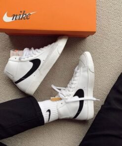 Alternative view of Nike  BLAZER MID 77 VINTAGE [WHITE / BLACK] 1109025
