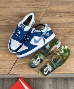 Alternative view of Nike SB DUNK LOW BORN X RAISED ONE BLOCK AT TIME [BLUE / WHITE] EDITION 2708025
