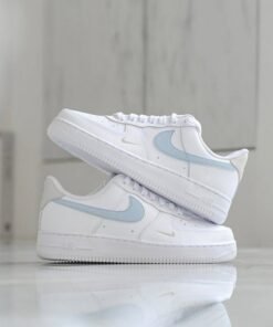 Alternative view of Nike AIR FORCE 1 LOW LIGHT ARMOURY BLUE SKY SWOOSH [WHITE/BLUE] 1908025