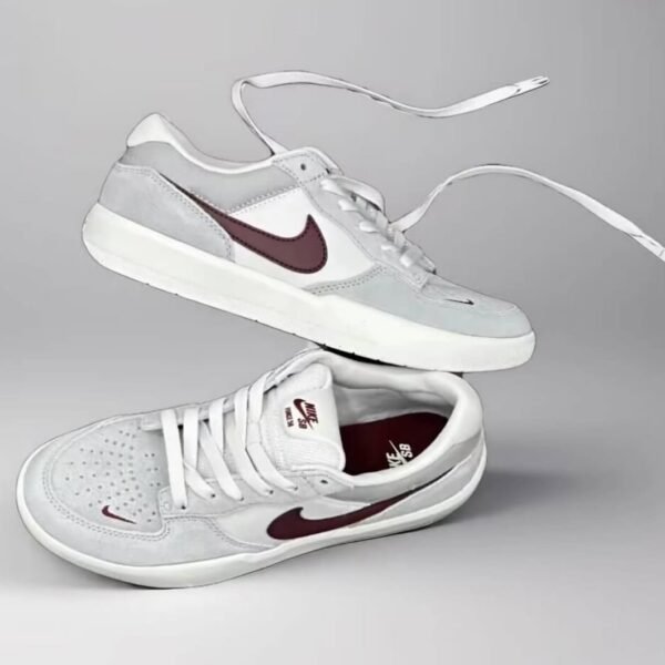 Alternative view of Nike SB FORCE 58 - COLOUR PACK [WHITE / GREY/ BURGUNDY] 0309025