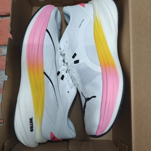 Alternative view of PUMA DEVIATE NITRO 3 [WHITE / PINK / YELLOW] FOR HER 1109025