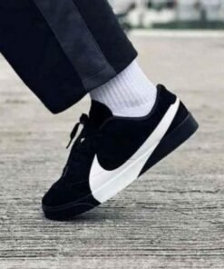 Nike Blazer City Low sneaker in black and white.