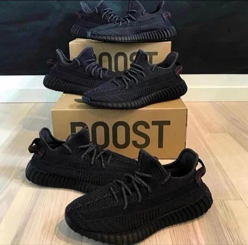 Alternative view of yeezy boost 350 FULL BLACK (FULL KIT)