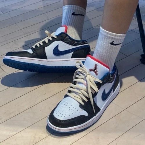 Jordan 1 Low SE Industrial Blue Sashiko