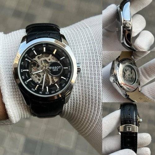 TISSOT 1853 AUTOMATIC PRIMIUM QUILTY LEATHER WATCH - Image 3