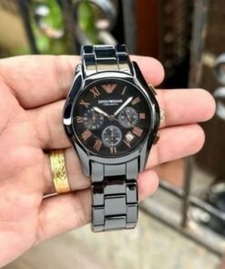 Armani Ceramica Black Copper Metal Watch