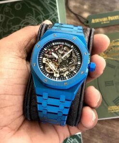 Audemars Piguet Skeleton AP Royal Oak Dark blue Skeleton Metal