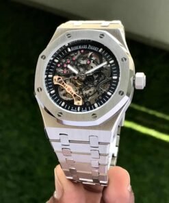 Alternative view of Audemars Piguet Skeleton AP Royal Oak Silver Skeleton Metal