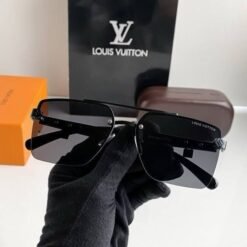 Branded Lv Gold Black Sunglasses Bt (With Original Kit)
