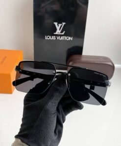 Branded Lv Gold Black Sunglasses Bt (With Original Kit)