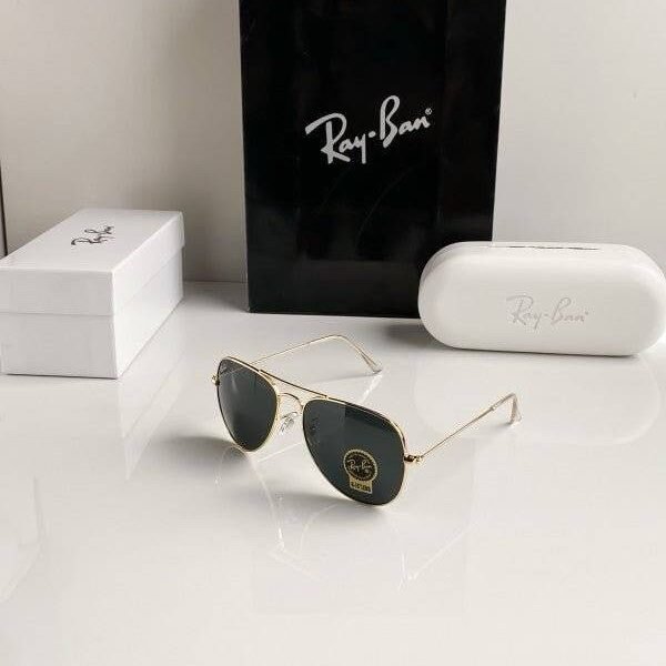 Alternative view of Branded Rb Black Gold Sunglasses Bt (With Original Kit)